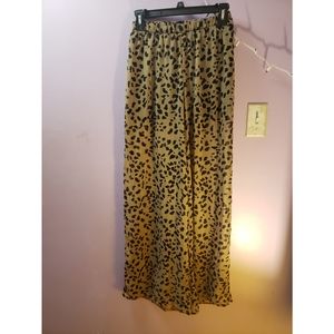 Cheetah Print Sheer Pants